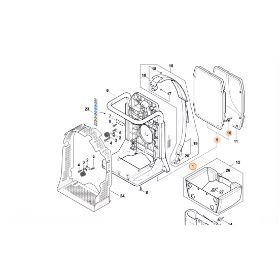 STIHL  Nośna płyta barkowa 4203 700 3851